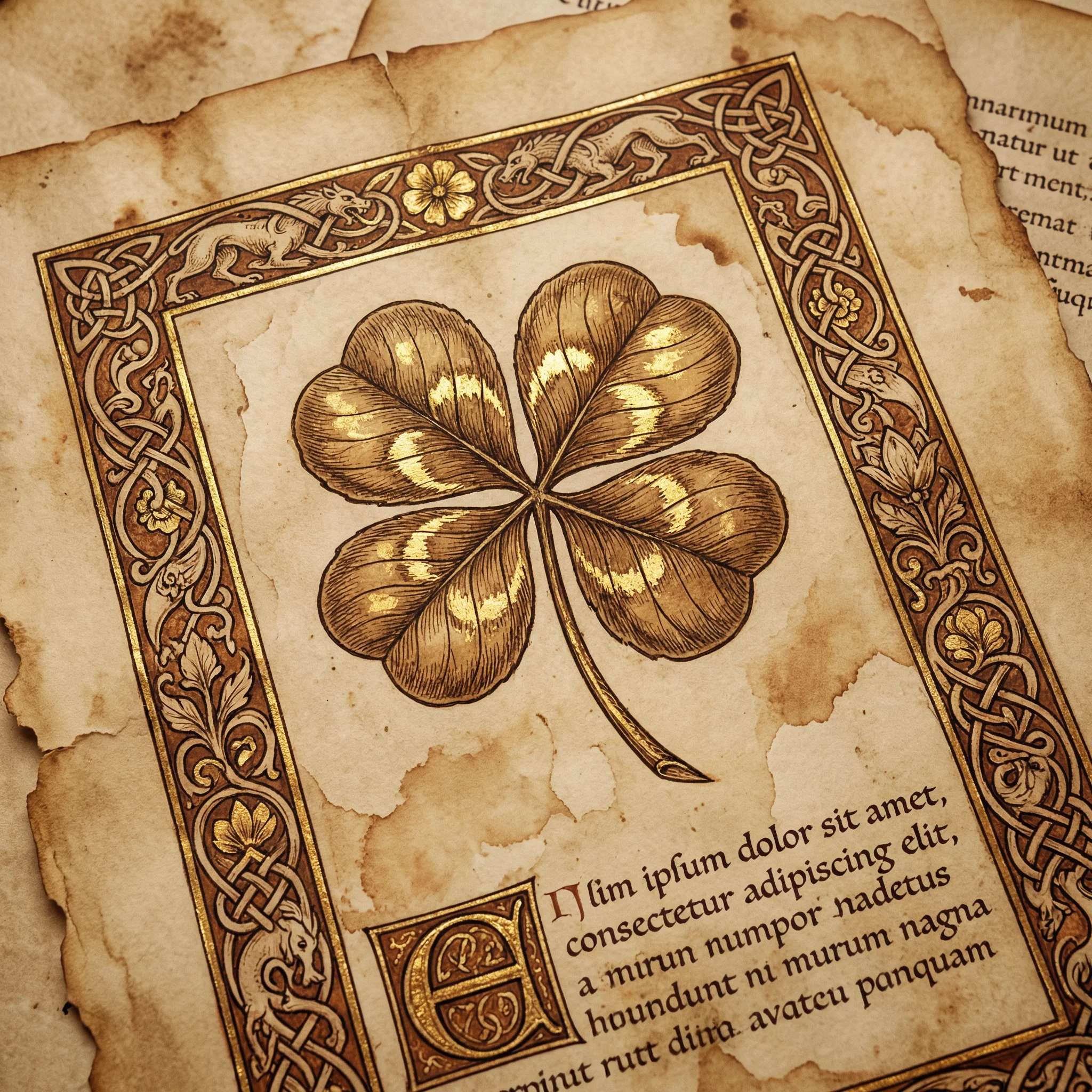 c7娱乐 - 带来好运的四叶草手绘图